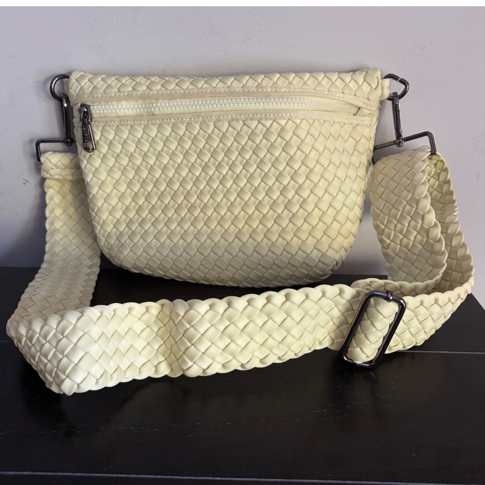 Sol and Selene | Ethereal Crossbody | Butter | Woven Crossbody Bag | Adj Strap